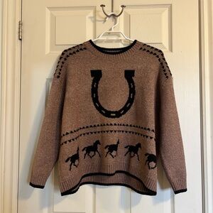 Western knit sweater